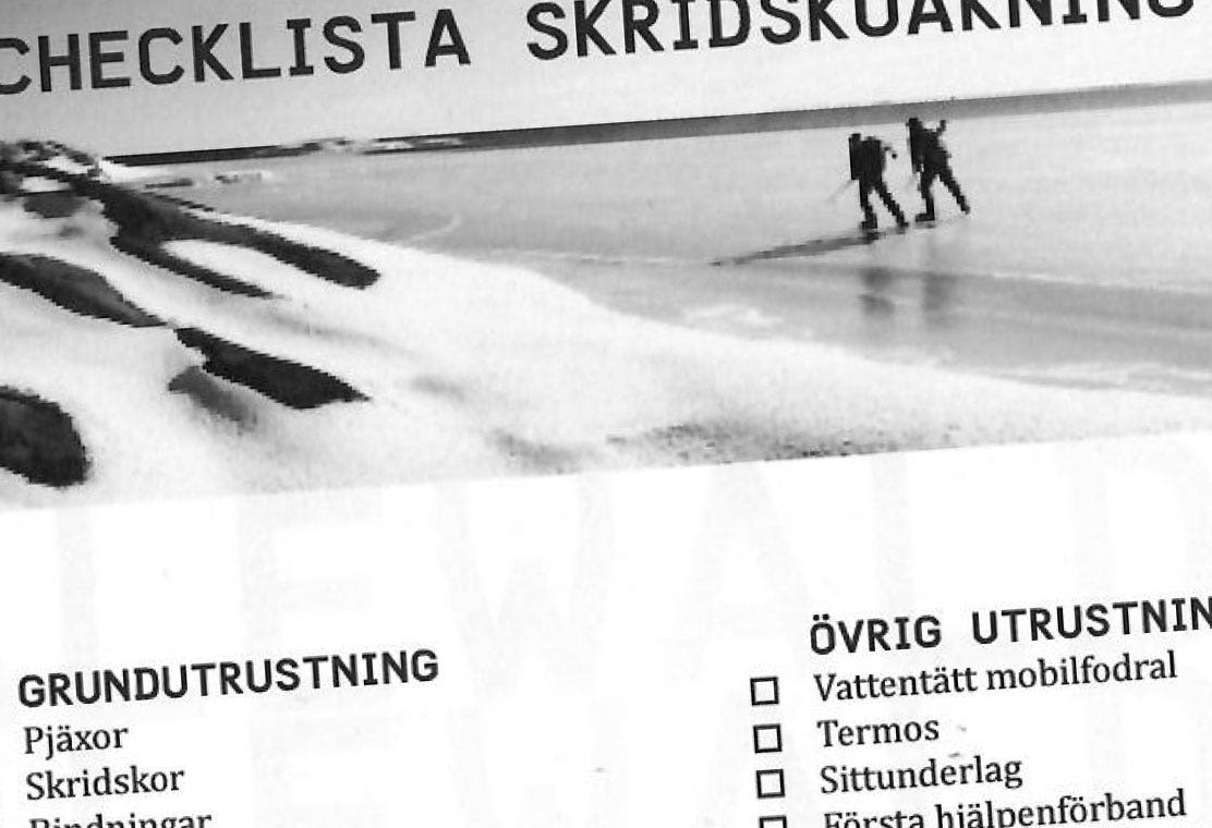 Checklista: skridskoåkning