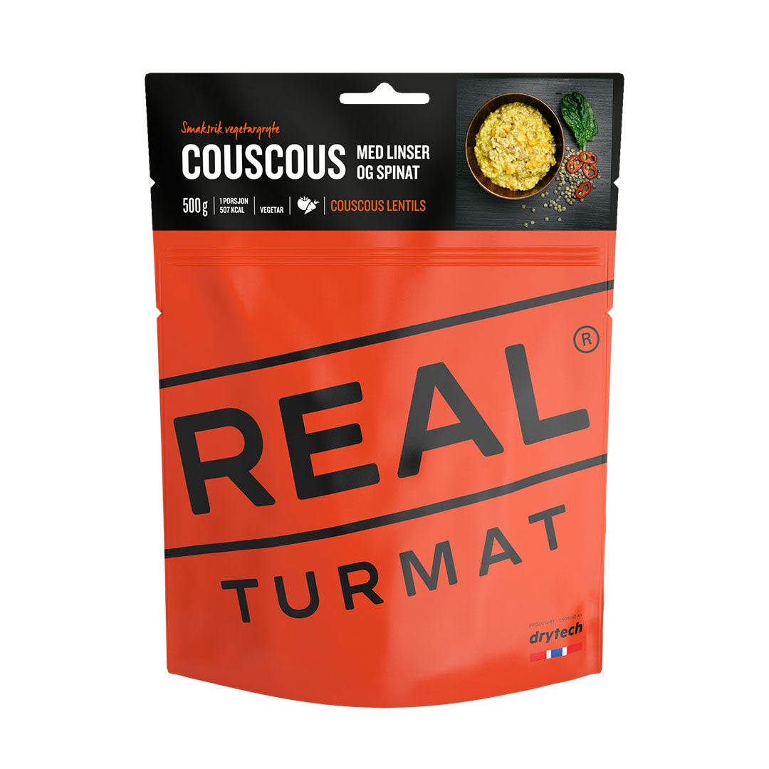 Real Turmat - Couscous med linser og spinat