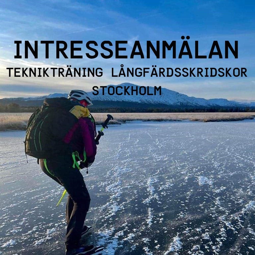 Intresseanmälan teknikträning långfärdsskridsko