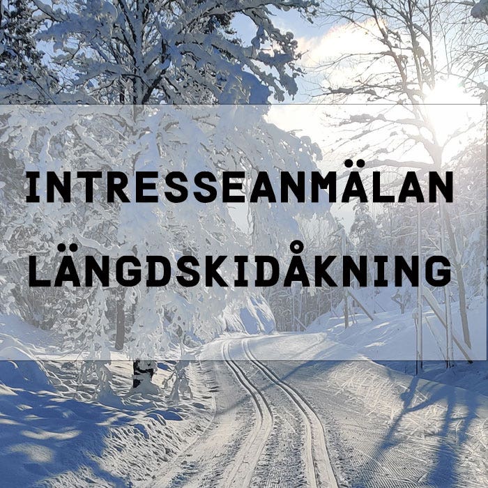 Intresseanmälan teknikträning längdskidåkning