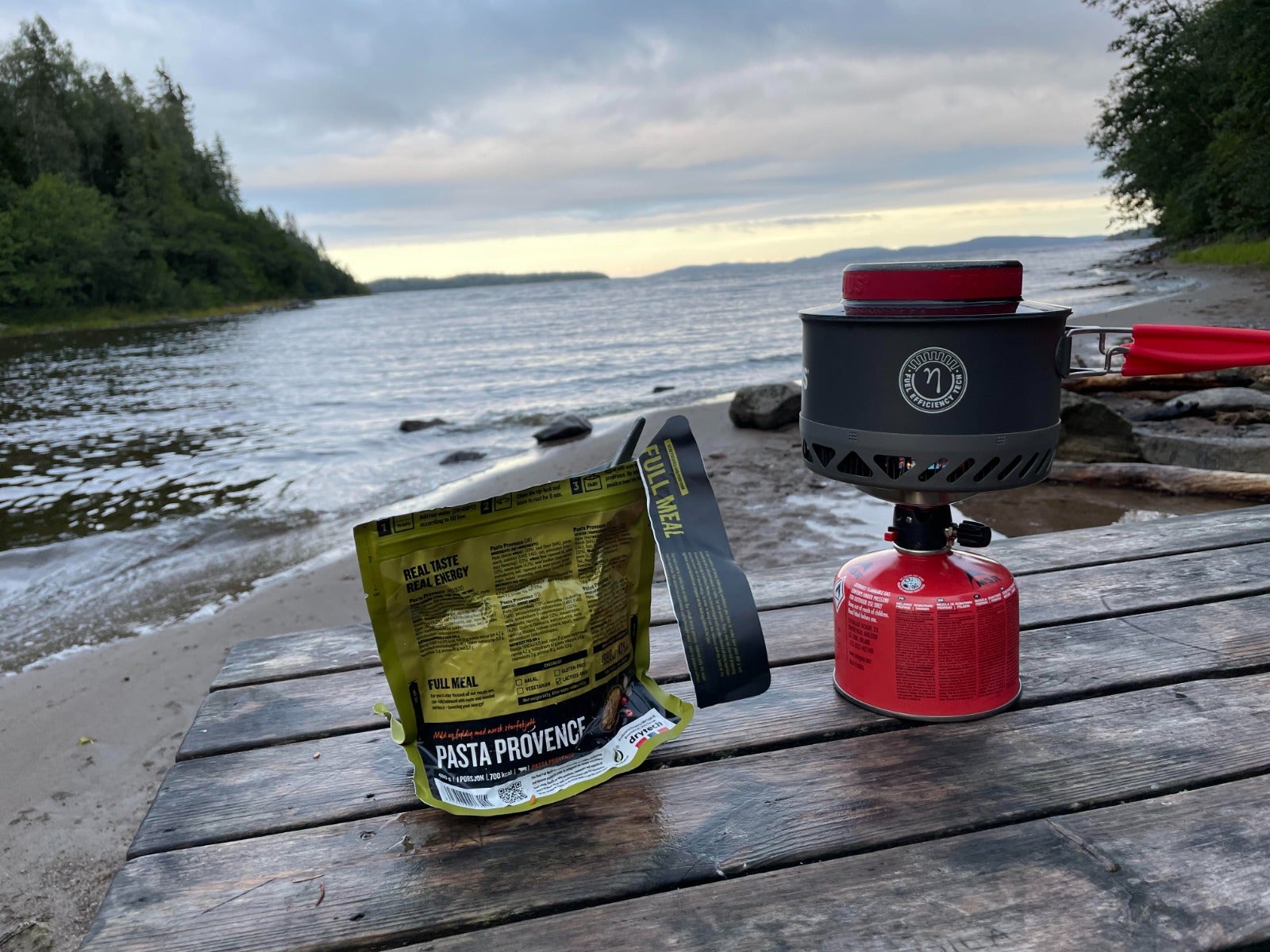 gaskök vid strand